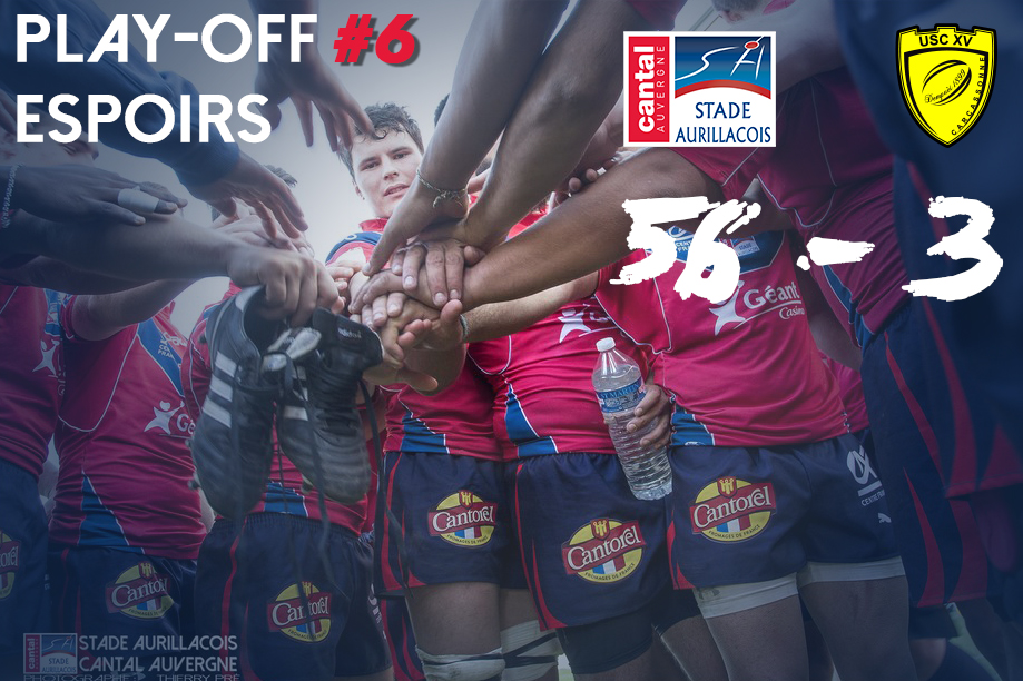 Espoirs : Aurillac 56 – Carcassonne 3