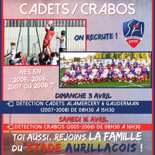 Détections Cadets / Crabos