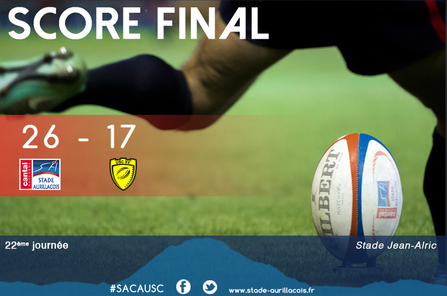 Aurillac 26 – Carcassonne 17