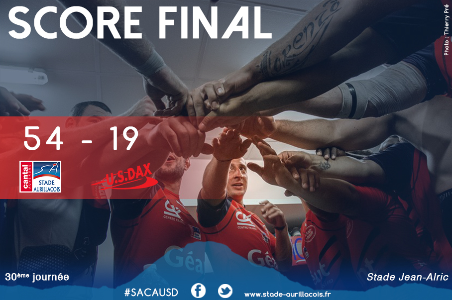 Aurillac 54 – Dax 19