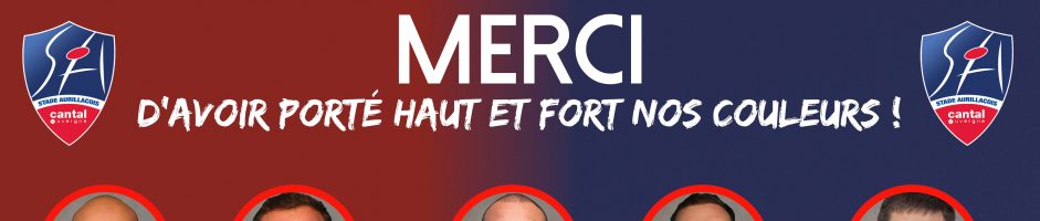 Merci à nos joueurs sur le départ