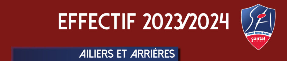 Effectif 23/24 : Ailiers et Arrières