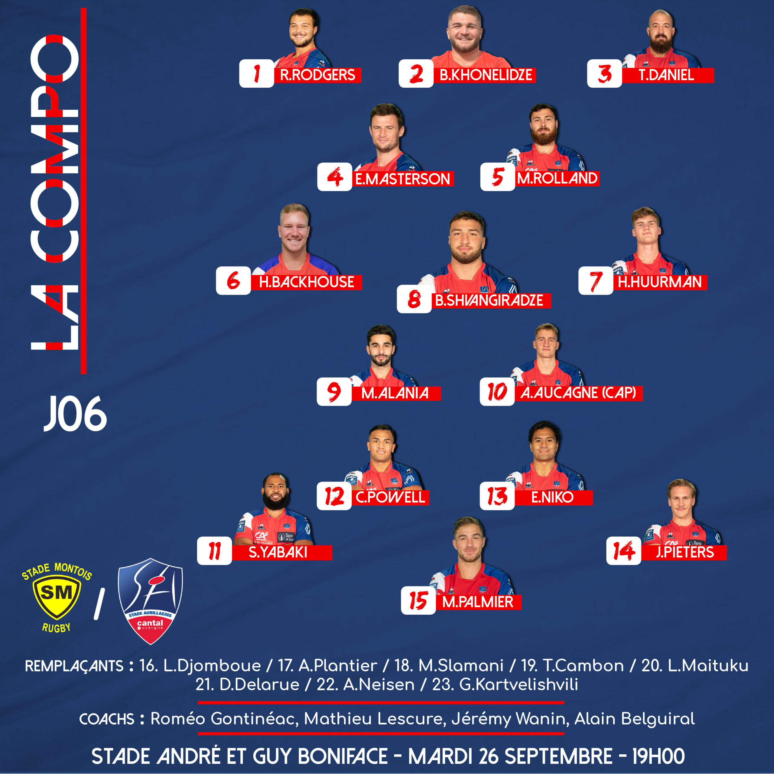 La Compo du Stade face aux Landais